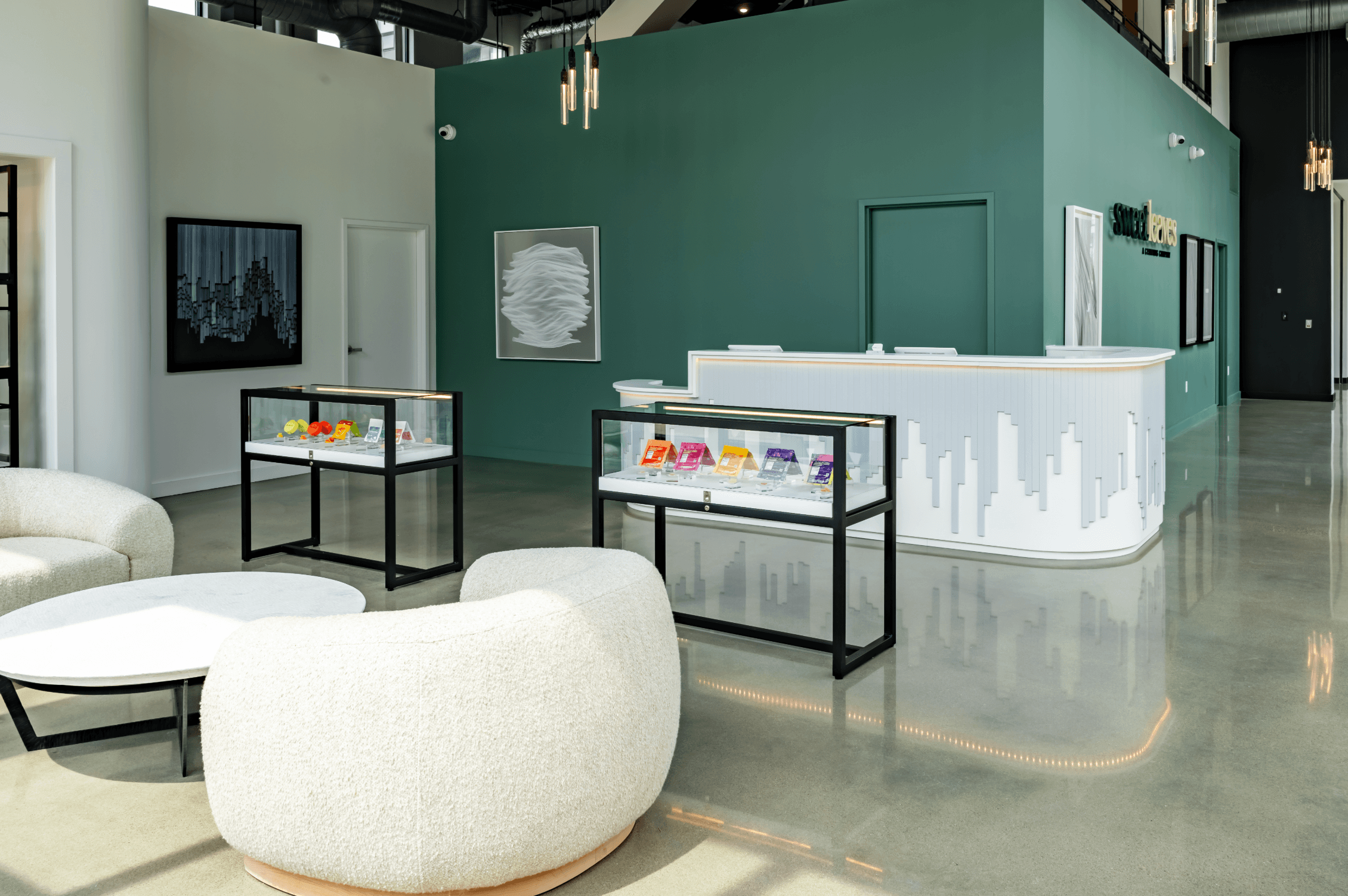 Inside Sweetleaves dispensary